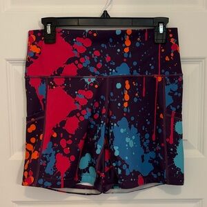 CVG 5 inch paint splatter shorts